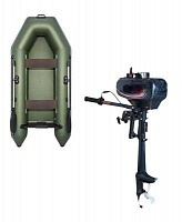 Комплект лодка Аква 2800 и мотор 4 л.с.